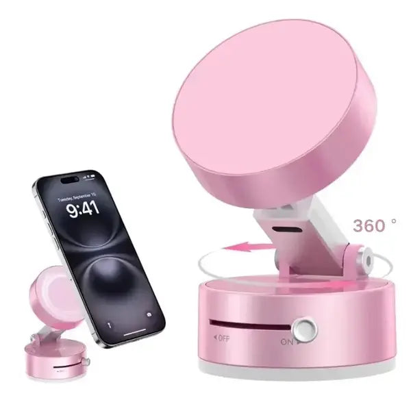 360° Rotating Phone Holder with Ring Light